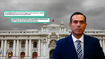 José Jerí es censurado | Así informa la prensa internacional sobre su salida del poder en Perú