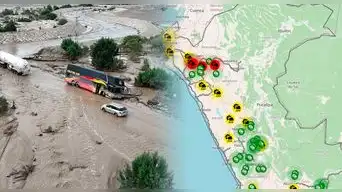 Bloqueos de carreteras por lluvias EN VIVO: así puedes ver mapa de vías bloqueadas por huaicos en el Perú
