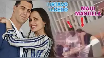 Maju Mantilla y Gustavo Salcedo son 'AMPAYADOS' PEGADITOS y sin sus hijos en aeropuerto rumbo a Colombia