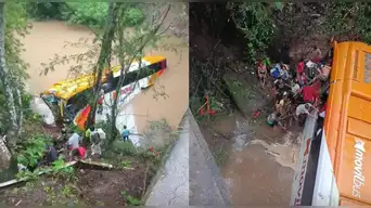Tragedia en San Martín: Ómnibus de Movil Bus cae al río en Juanjuí con más de 50 pasajeros.