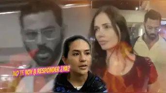 Gustavo Salcedo EXPLOTA al escuchar el nombre de su exsaliente mientras regresaba de viaje con Maju Mantilla: "¡No te voy a responder!"