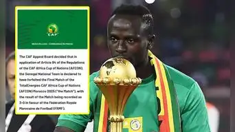 ¡Escándalo mundial! La Confederación Africana le quitó el título a Senegal y se lo dió a Marruecos 2 meses después de la final