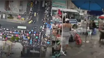 Ambulantes de Gamarra se reubican en Av. Bausate y Meza tras el desalojo de la MML: anuncian plantón en parque Cánepa