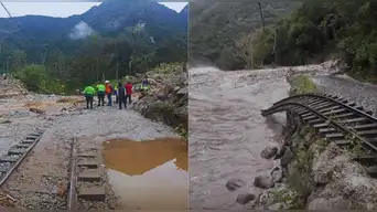 Machu Picchu sin trenes: Huaico BLOQUEA vía férrea y operadoras SUSPENDEN servicios hasta nuevo aviso