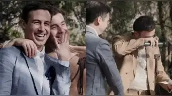 Adrián Bello ROMPE EN LLANTO en plena boda con Bruno Ascenzo al dedicarle sus votos: "En tus ojos aprendo a mirarme con amor"