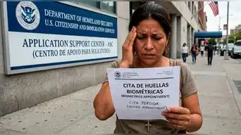 ¿No lograste ir a tu cita de huellas biométricas en el USCIS? Estos son los pasos que debes seguir RÁPIDAMENTE