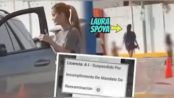 Laura Spoya DESOBEDECE a la autoridad tras SUSPENSIÓN de su brevete: Es grabada manejando su auto con sus hijos