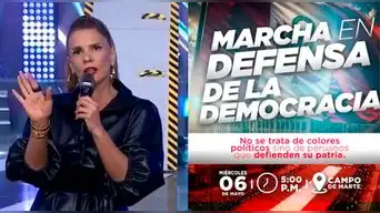 ¡Fuerte mensaje! Johanna San Miguel llama a sus seguidores a salir a las calles por presunto fraude electoral