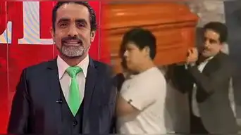 ¡DESGARRADOR! Fernando Llanos carga el ataúd de su mejor amigo tras quedar ATRAPADO en tráfico de Ramiro Prialé: "A enterrarlo..."