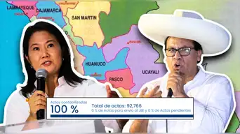 Keiko Fujimori y Roberto Sánchez se enfrentarán en segunda vuelta: así votó cada región del Perú en las Elecciones 2026