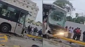 URGENTE | Triple choque en el Metropolitano: accidente cerca a la estación Angamos deja múltiples heridos