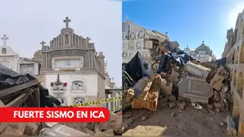 Sismo de 6.1 causa graves daños en histórico cementerio de Ica: más de 20 nichos quedaron destruidos