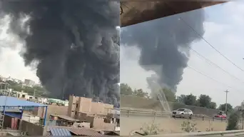 URGENTE | Voraz incendio afecta una vivienda en Ate Vitarte y moviliza a decenas de bomberos