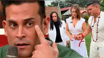 Karla Tarazona INSISTE CON “amarre” a Christian Domínguez y él la frena de inmediato: “¡Ay por favor, no empieces!”