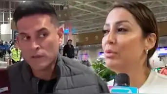 Christian Domínguez y Karla Tarazona se pronunciaron antes de ABANDONAR el país y ella responde a las ex de él: "Yo soy..."