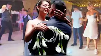 Exponen video ACTITUD de los hijos de Karla Tarazona en su BODA con Christian Domínguez y usuarios dicen: "Qué pena..."
