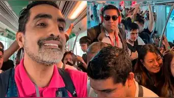 ¡CASI TERMINA MAL! Fernando Llanos HIZO live en el tren y desató la FURIA de los pasajeros