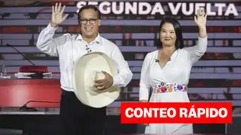 Resultado oficial del conteo rápido de Ipsos y Transparencia: Roberto Sánchez 50.3% y Keiko Fujimori 49.7%