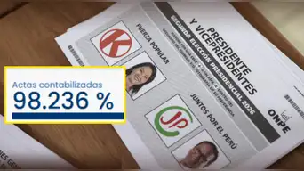¿Por qué el conteo de actas se quedó en 98%? ONPE explica el VERDADERO motivo detrás del resultado final