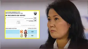 URGENTE | Recuento de votos del JEE revela que a Fuerza Popular se le habían SUMADO 25 votos de más