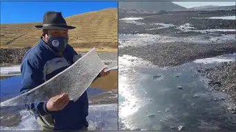 ¡URGENTE! Senamhi alerta frío extremo: río amaneció congelado en esta región del Perú tras alcanzar los -15 °C