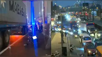 Fatal accidente provoca congestión vehicular en Vía Evitamiento: estudiante fallece tras choque con tráiler