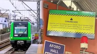 Cierran dos estaciones de la Línea 1 del Metro: persona ingresó a la vía férrea