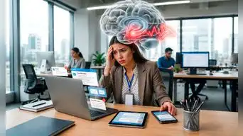 ¿Mucho estrés en el trabajo? Así puede afectar a tu cerebro sin que lo notes