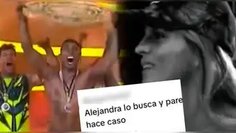Said Palao hace tremendo 'DESPLANTE' en vivo a Alejandra Baigorria cuando ella lo besa en semifinal de 'EEG': "Lo busca..."