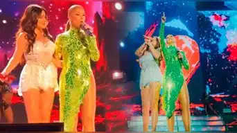 Olga Tañón fue la INVITADA ESPECIAL del concierto de Corazón Serrano y se lució junto a las cantantes de cumbia
