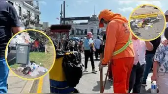 Avenida Brasil después de la Parada Militar: municipio retiró más de 7 toneladas de residuos
