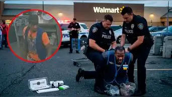 TERROR EN WALMART | Hombre roba chaleco del supermercado y logra llevarse aproximadamente de U$900 en mercadería
