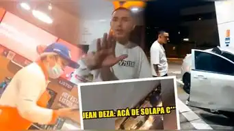 ¡ESCÁNDALO! Jean Deza AGREDE a trabajadora de grifo que acusó de ROBO a sus amigos: "Estás de solapa c... en mi país"