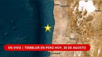 TEMBLOR en Perú HOY, 30 de agosto de 2026: ¿A qué HORA y DÓNDE se registró el ÚLTIMO SISMO, según IGP?