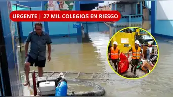 ¡ALERTA EN LOS COLEGIOS! 27 MIL escuelas están en RIESGO ante las lluvias por El Niño: ¿qué hará el Minedu?