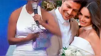 ¿Y SUS AMIGAS? Conductora de TV recibió el buque de la BODA Cachaza y André Bankoff