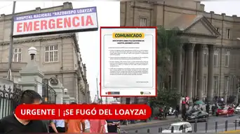 ¡ALARMANTE! Reo condenado a 18 años ESCAPA del hospital Loayza: ¿cómo BURLÓ la custodia del INPE? | Esto dijo el INPE