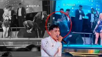 Óscar Junior sufre APARATOSA caída del escenario y compañeros de 'La Bella Luz' tienen IMPENSADA reacción: "Vamos a...."