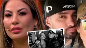 Novio de Pamela López 'INTERRUMPE' su conferencia de prensa y 'SE LA LLEVA' al verla abrazada de Paul Michael: "¡Te sales ahorita ya!"