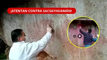 ¡INDIGNACIÓN EN SACSAYHUAMÁN! Vandalizan roca arqueológica con pintas rojas y rosadas | CULTURA ANUNCIA DENUNCIA