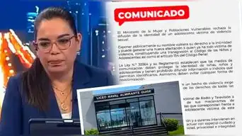 Ministerio de la Mujer se pronuncia y toma medida contra Milagros Leiva por exponer identidad de menor agredido en Liceo Naval: "Vulneración a los derechos"