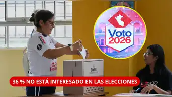 ¡PREOCUPANTE DATO! 36% de peruanos está “NADA INTERESADO” en las elecciones y 44% votaría por el “menos malo”, según Datum