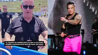 Equipo de Robbie Williams TRANQUILIZA a los fans tras cancelación de concierto en Arena 1: "Vendrá a cantar esta noche"