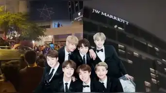 Fans de BTS BLOQUEAN vehículos en el hotel Marriott y apuntan ventanas con LÁSER tras show de drones y desatan INDIGNACIÓN: "¡No saben respetar!"