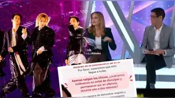 Conductor de Panamericana TV INSULTA en pleno programa a fans de BTS por pedir INCLINARSE ante cantantes: "¿Qué les pasa a estas h...?"
