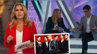Karina Rivera tiene DESESPERADA reacción al escuchar INSULTOS de su compañero de conducción a fans de BTS: "La gente..."