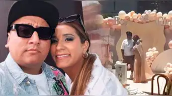Jorge Luna y su esposa Melissa Gonzáles realizan la REVELACIÓN de GÉNERO de su bebé en una exclusiva fiesta