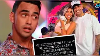 Gabriela Herrera anuncia el FIN de su relación con Diego Chávarri tras un mes, pero él 'LA ECHA' en comunicado: "Los motivos..."