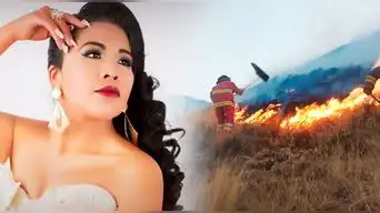 Cantante Dayan Flor expone DESGARRADORAS imágenes de cómo quedó Puno tras INCENDIOS FORESTALES: “Me duele”