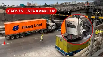 ¿Línea amarilla RESTRINGIDA? Accidente deja COMBUSTIBLE en el túnel y REDUCE el tránsito en ambos sentidos: ¿HASTA CUÁNDO?